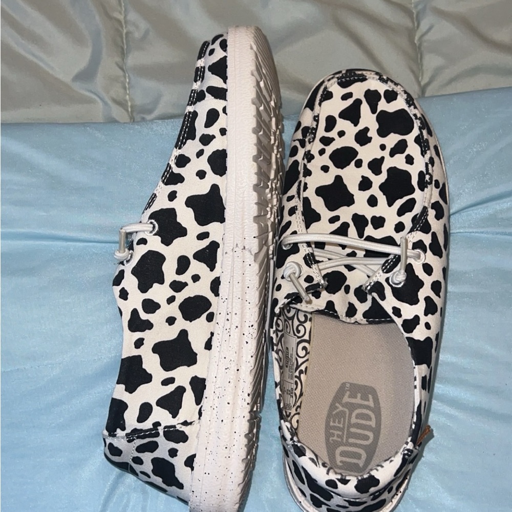 Hey Dude Cow Print
